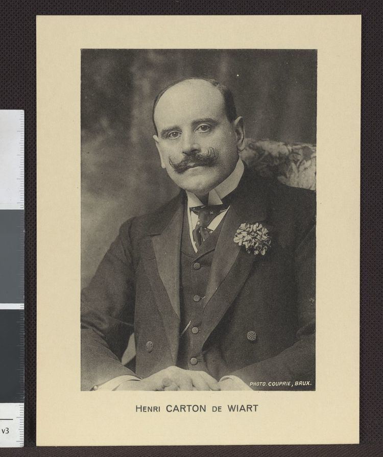 Henry Carton de Wiart Dossiers nominatifs de lARLLF Henry CARTON de WIART