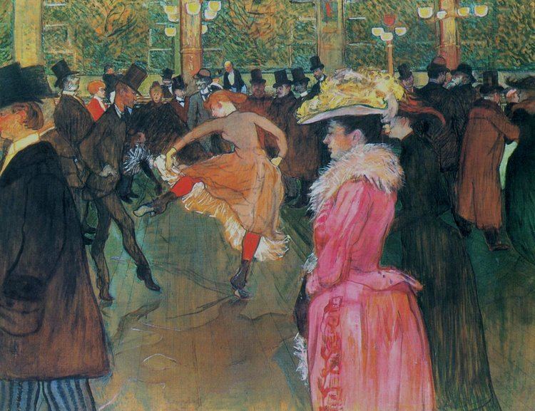 Henri de Toulouse-Lautrec At the Moulin Rouge The Dance Henri de ToulouseLautrec