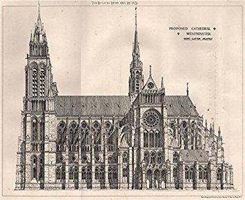 Henry Clutton Proposed Cathedral Westminster Henry Clutton Architect London