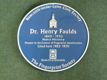 Henry Faulds Henry Faulds NewcastleunderLyme Civic Society