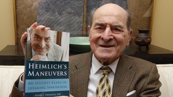 Henry Heimlich 96YearOld Dr Henry Heimlich Saved a Choking Woman With His Own