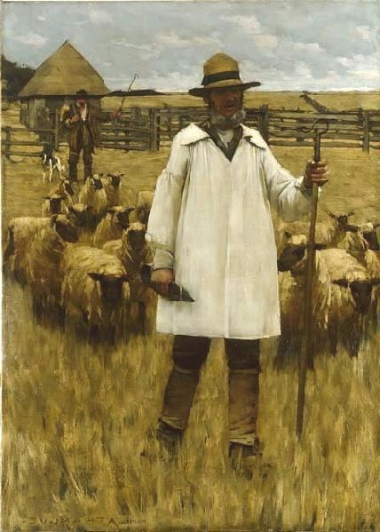 Henry Herbert La Thangue The Shepherd by HENRY HERBERT LA THANGUE Peter Nahum At