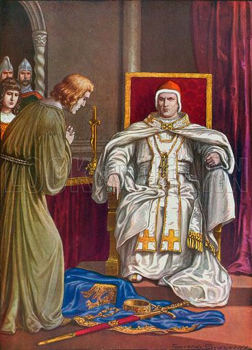 Henry IV, Holy Roman Emperor Holy Roman Emperor Henry IV doing penance to reverse his