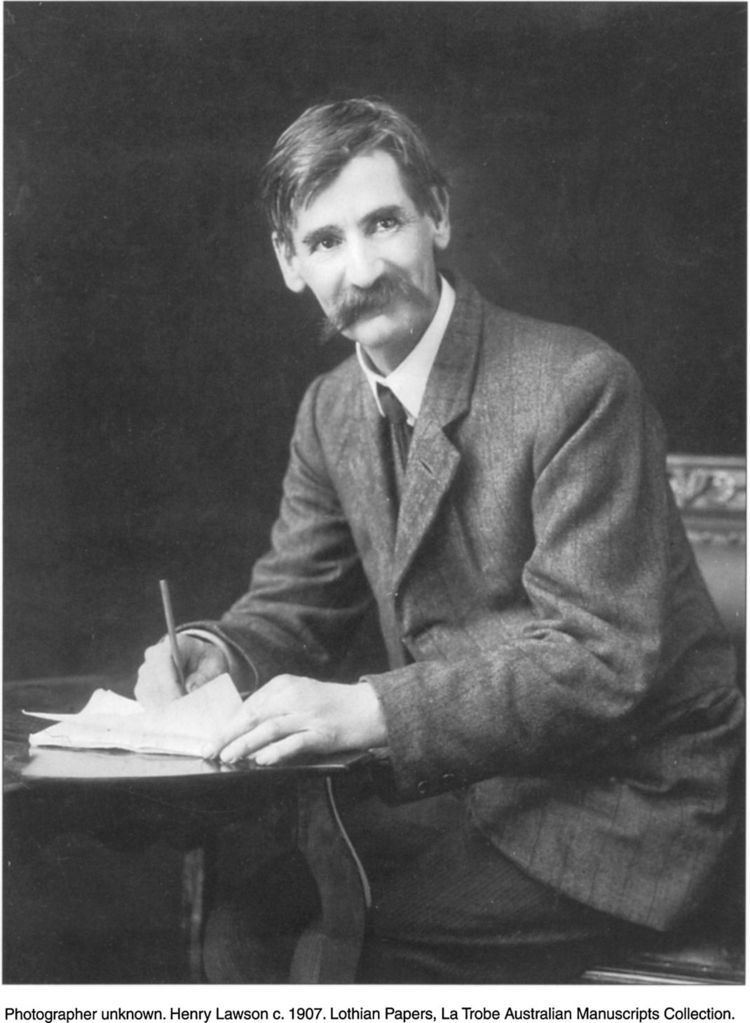 Henry Lawson Photographer unknown Henry Lawson c 1907 Lothian Papers