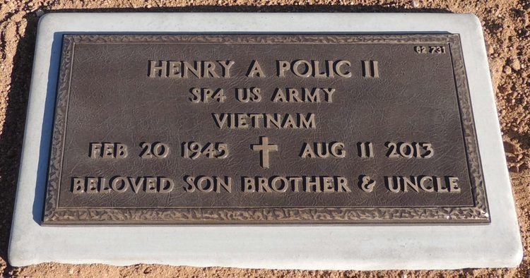 Henry Polic II Henry Albert Polic II 1945 2013 Find A Grave Memorial