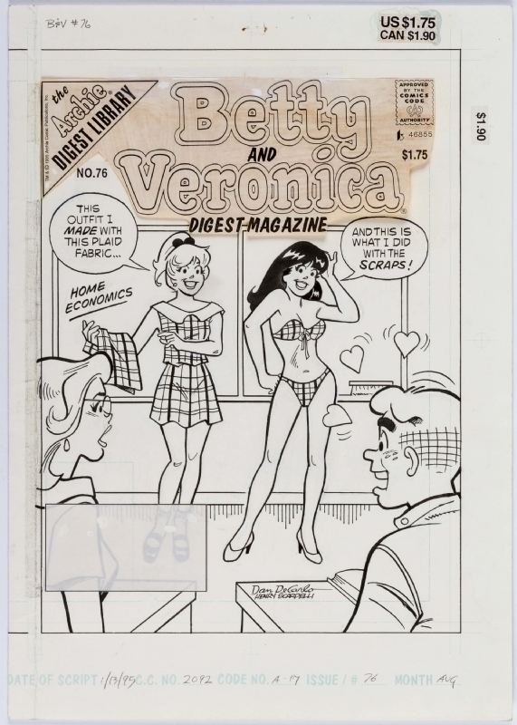 Henry Scarpelli Betty and Veronica Digest 76 by Dan DeCarlo and Henry Scarpelli in
