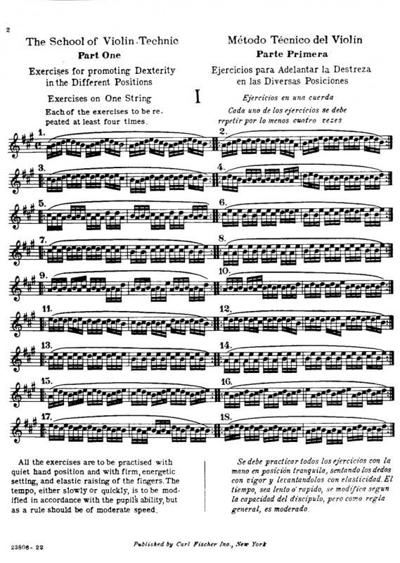 Henry Schradieck Schradieck H School of Violin Exercises in Promoting