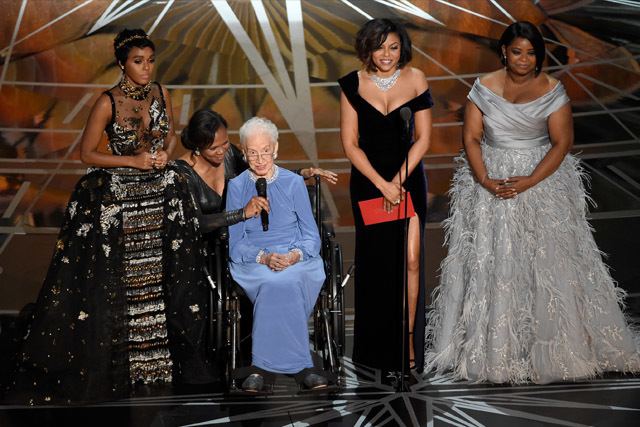 Her Moment Former NASA mathematician 98 gets her moment at Oscars