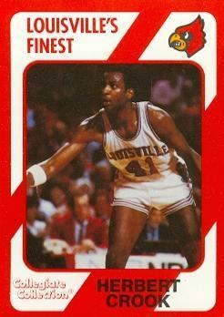 Herbert Crook Herbert Crook Basketball Card Louisville 1989 Collegiate