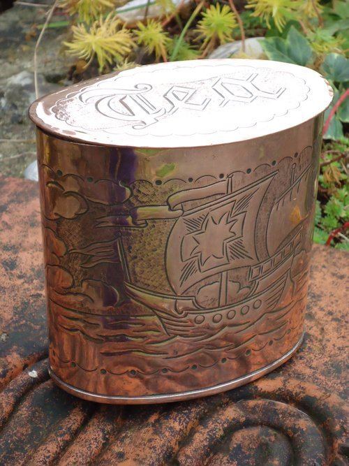 Herbert Dyer Antiques Atlas Cornish School Tea Caddy Herbert Dyer