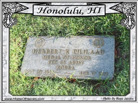 Herbert K. Pililaau Photo of Grave site of MOH Recipient Herbert Pililaau