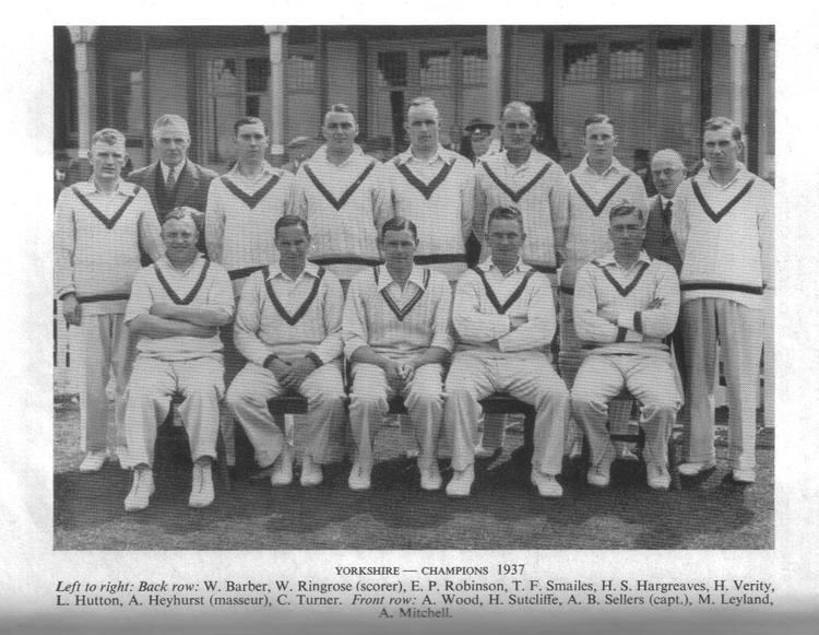 Herbert Sutcliffe's cricket career (1933–39)