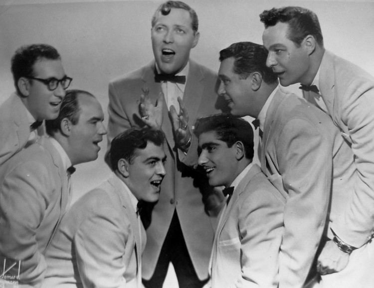 Here I Am, Here I Stay movie scenes Bill Haley and His Comets in 1956 Left to right Rudy Pompilli Billy Williamson Al Rex Johnny Grande Ralph Jones Franny Beecher Top Bill Haley 