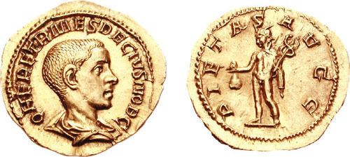 Herennius Etruscus Herennius Etruscus Roman Imperial Coins reference at WildWindscom