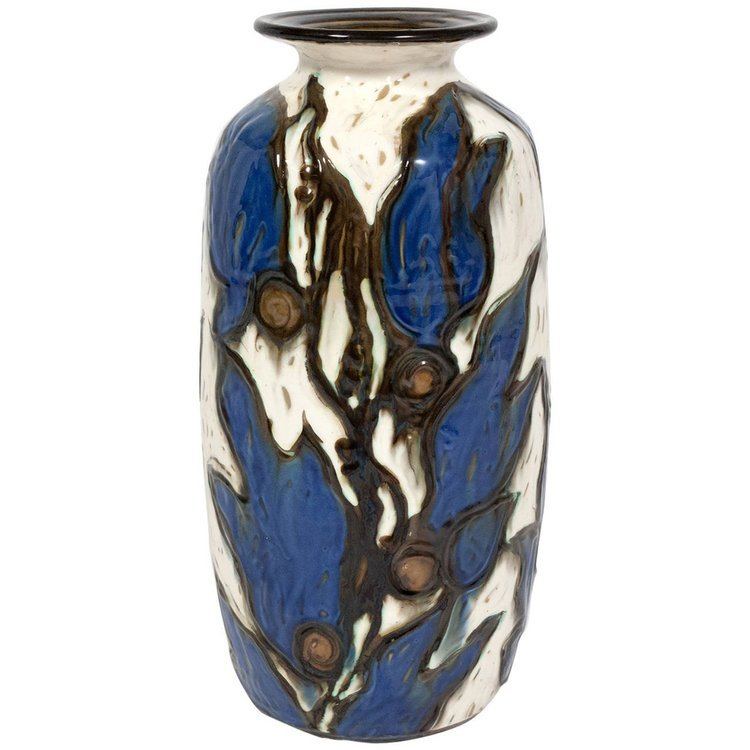 Herman A. Kähler 1920s Herman Khler Ceramic Vase Designed by Jens Thirslund For Sale