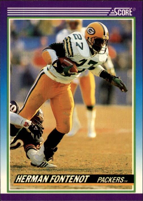 Herman Fontenot RB Herman Fontenot Green Bay Packers 1990 Score Tecmo