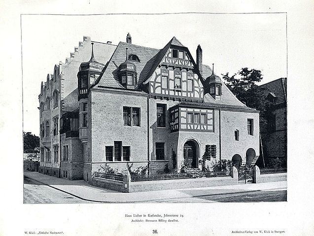 Hermann Billing FileWilhelm Kick Einfache Neubauten Stuttgart 1890 Haus Lieber