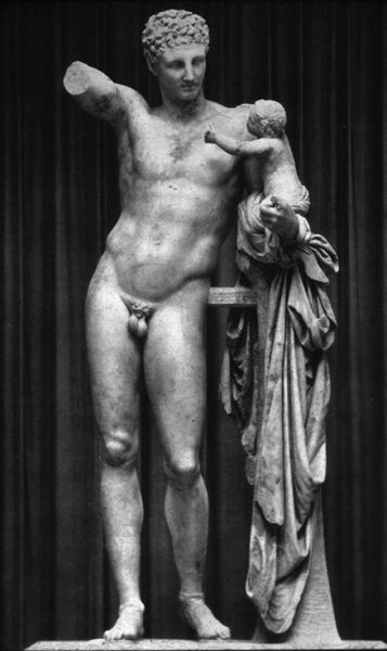 Hermes and the Infant Dionysus Hermes and the Infant Dionysus Praxiteles sculptures Pinterest