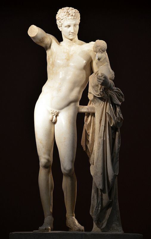 Hermes and the Infant Dionysus Hermes bearing the infant Dionysus traditionally attributed to
