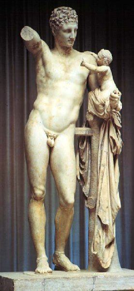 Hermes and the Infant Dionysus Hermes Mercury and the Infant Dionysus by Praxiteles or his