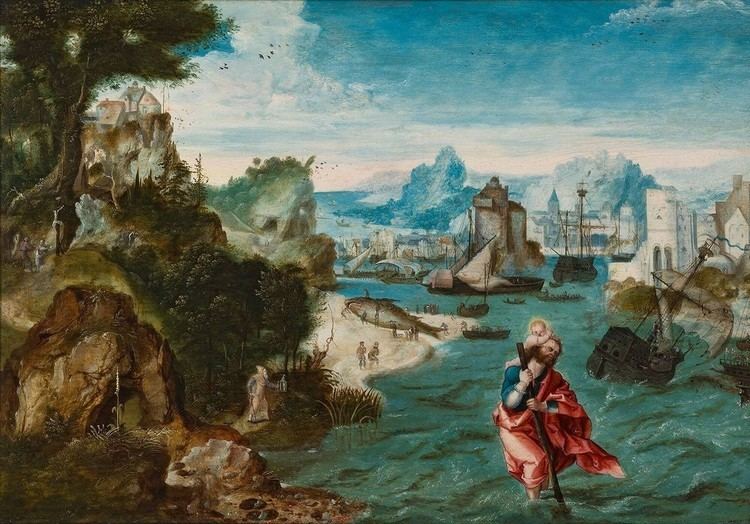 Herri met de Bles Landscape with Saint Christopher Herri met de Bles 1535