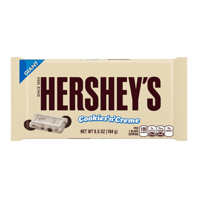 Hershey's Cookies 'n' Creme HERSHEY39S HERSHEY39S Cookies 39n39 Creme Candy Bars 155Ounce Bars