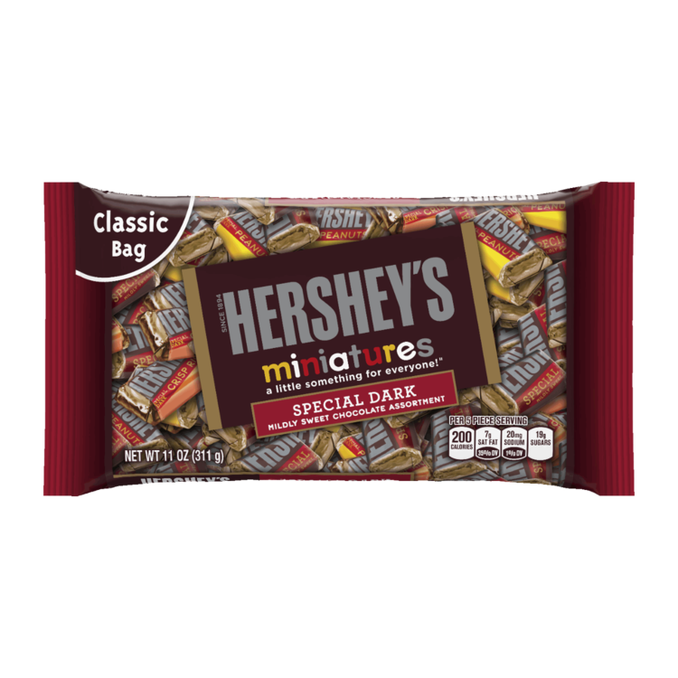 Hershey's Special Dark HERSHEY39S HERSHEY39S SPECIAL DARK Mildly Sweet Chocolate Miniatures