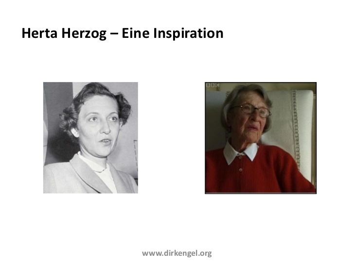 Herta Herzog Herta Herzog eine Inspiration fr die MarktforschungsPraxis