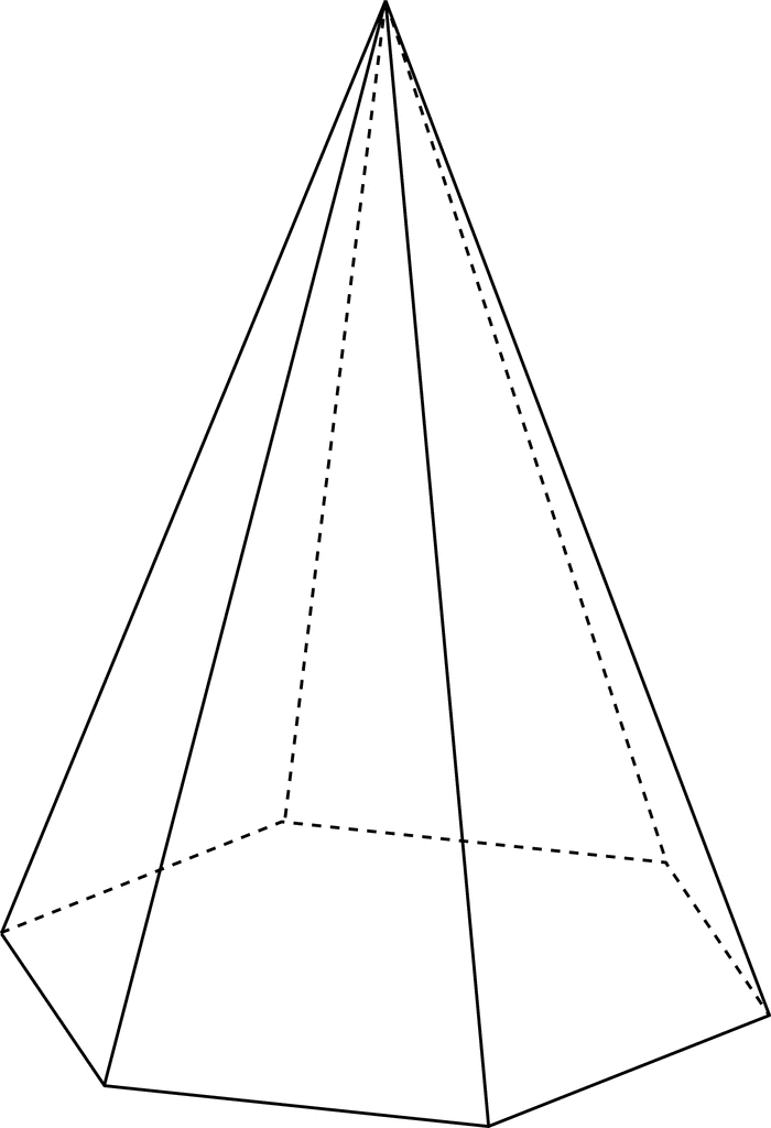 Hexagonal pyramid Hexagonal Pyramid ClipArt ETC