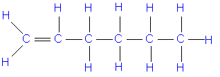 Hexene Difference between hexane hexene in terms of their chemical bonds