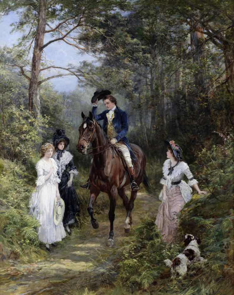 Heywood Hardy FileHeywood Hardy The meeting in the forestjpg Wikimedia Commons