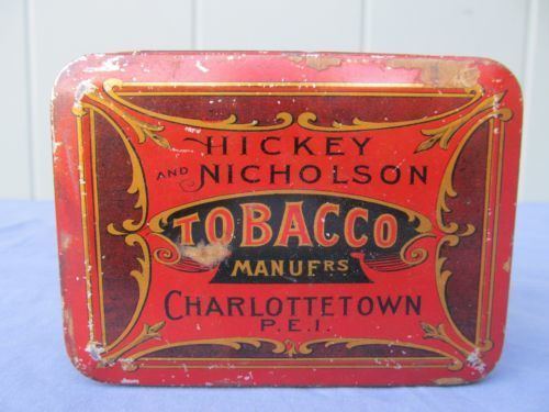 Hickey Nicholson Vintage Hickey Nicholson Bright Cut Tobacco Tin Whats it worth