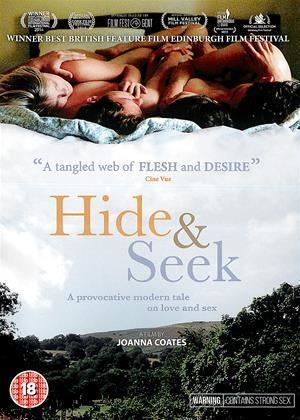 Josh O'Connor, Hannah Arterton, Rea Mole, and Daniel Metz lying on the bed in the theatrical release poster of the 2014 film, Hide and Seek