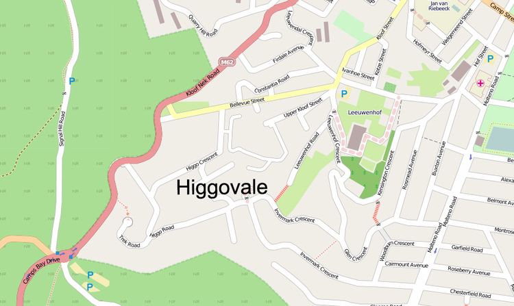Higgovale, Cape Town FileHiggovale mapjpg Wikimedia Commons