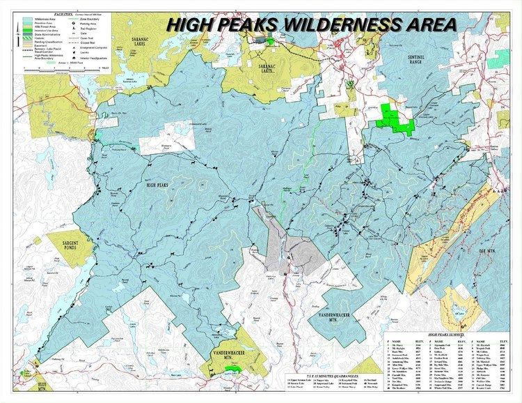 High Peaks Wilderness Area Some High Peaks Areas Reopen NPT Trail Warning The Adirondack