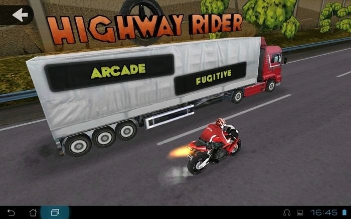 highway rider motorcycle racer car