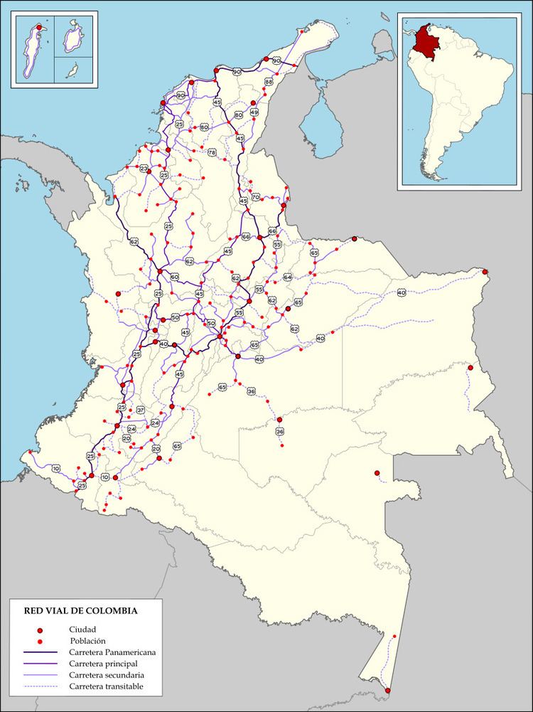 Highways in Colombia