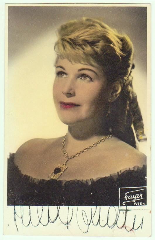 Hilde Gueden Hilde Guden Autograph Ealy hand signed Photo CoA from