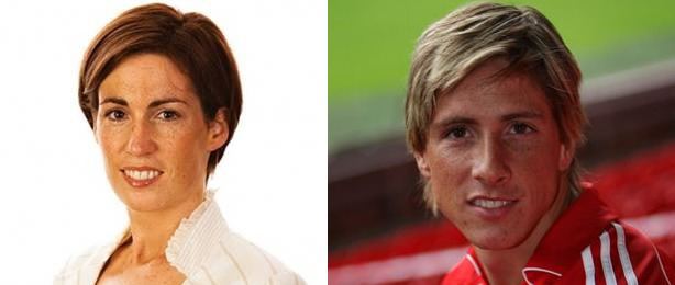 Hildegarde Naughton Football Lookalikes Fernando Torres and female Irish
