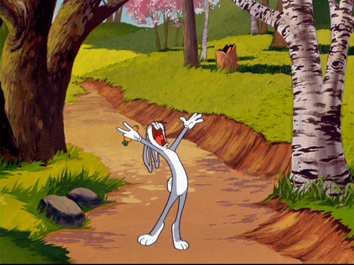 Hillbilly Hare movie scenes The film starts out with Bugs singing I Like Mountain Music animated by Emery Hawkins He also does the second scene where Bugs first gets prodded by a 