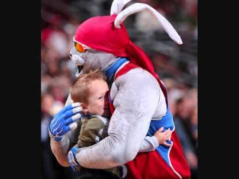 Hip Hop (mascot) Tribute to 76ers Mascot HipHop YouTube