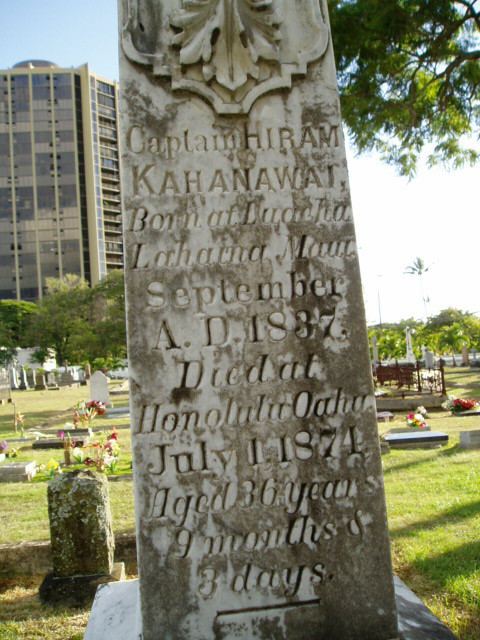 Hiram Kahanawai Hiram Kahanawai 1837 1874 Find A Grave Memorial