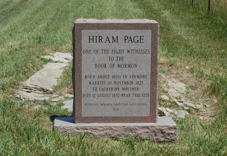 Hiram Page Hiram Page 1800 1852 Find A Grave Memorial