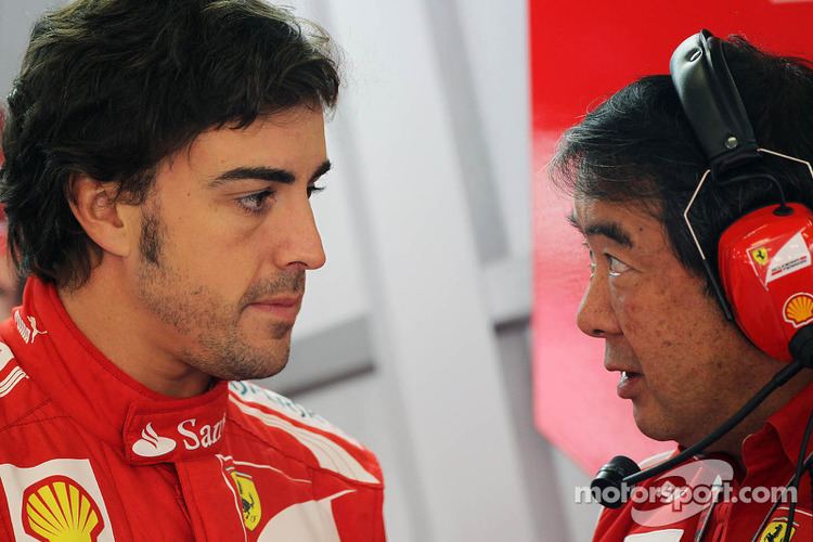Hirohide Hamashima Fernando Alonso Scuderia Ferrari with Hirohide Hamashima