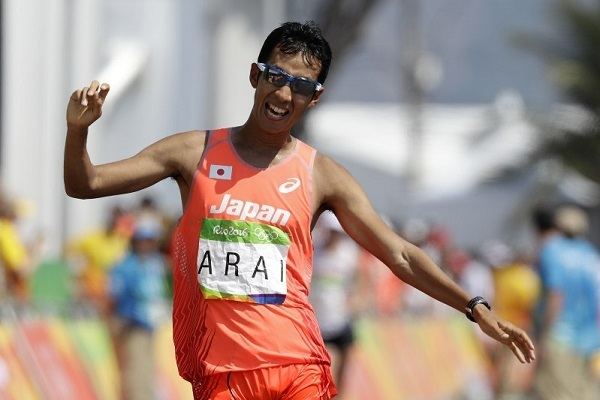 Hirooki Arai Hirooki ARAI of Japan wins Bronze medal in the Mens 50km walk at