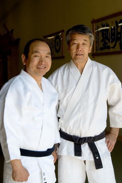 Hiroshi Ikeda (aikidoka) Yukio Utada sensei L and Hiroshi Ikeda sensei R