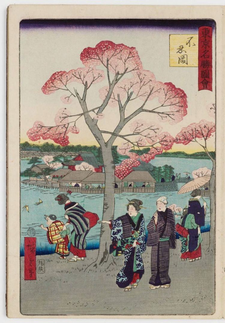 Hiroshige III Utagawa Hiroshige III Shinobazu Hill Shinobazugaoka probably a