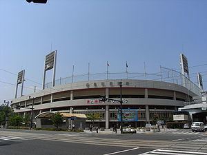 Hiroshima Municipal Stadium (1957) httpsuploadwikimediaorgwikipediacommonsthu