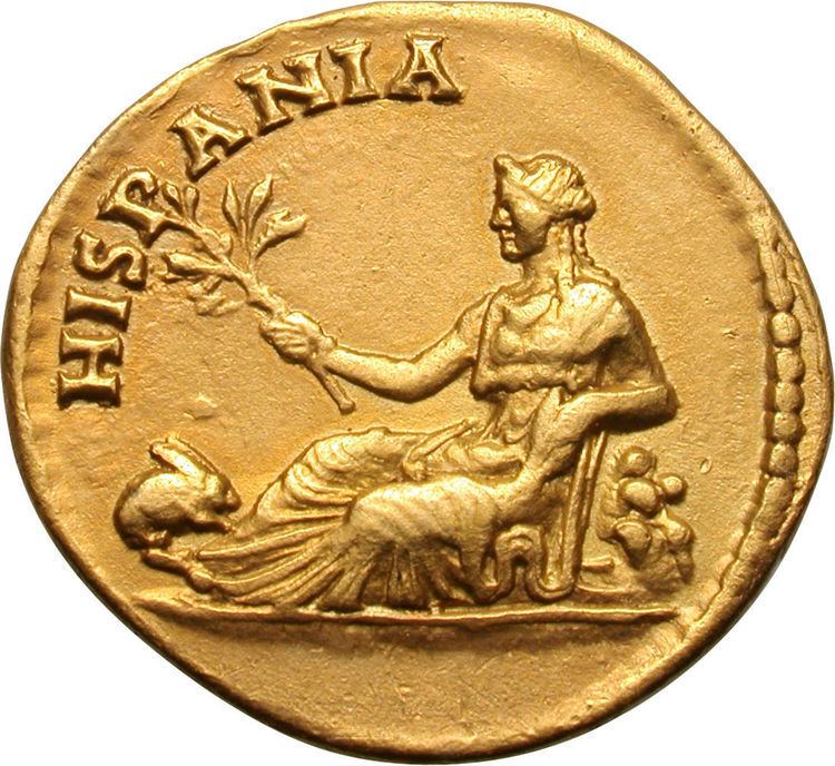 Hispania Aureus Hadrianus HISPANIA Rome ancient Numista