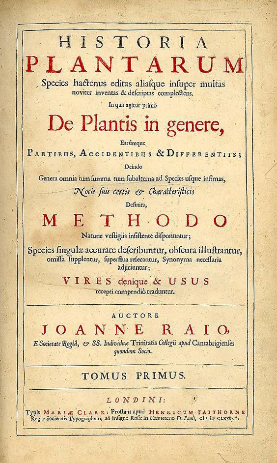 Historia Plantarum (Ray)
